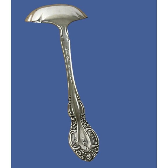 Springtime Stainless Steel Gravy Ladle Floral Vintage Sauce Spoon 60s Bloomcore - Picture 3 of 4